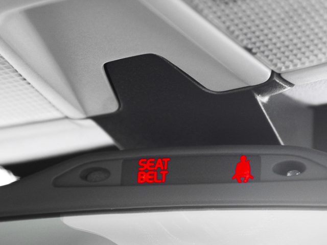 Seat belt reminder in a car